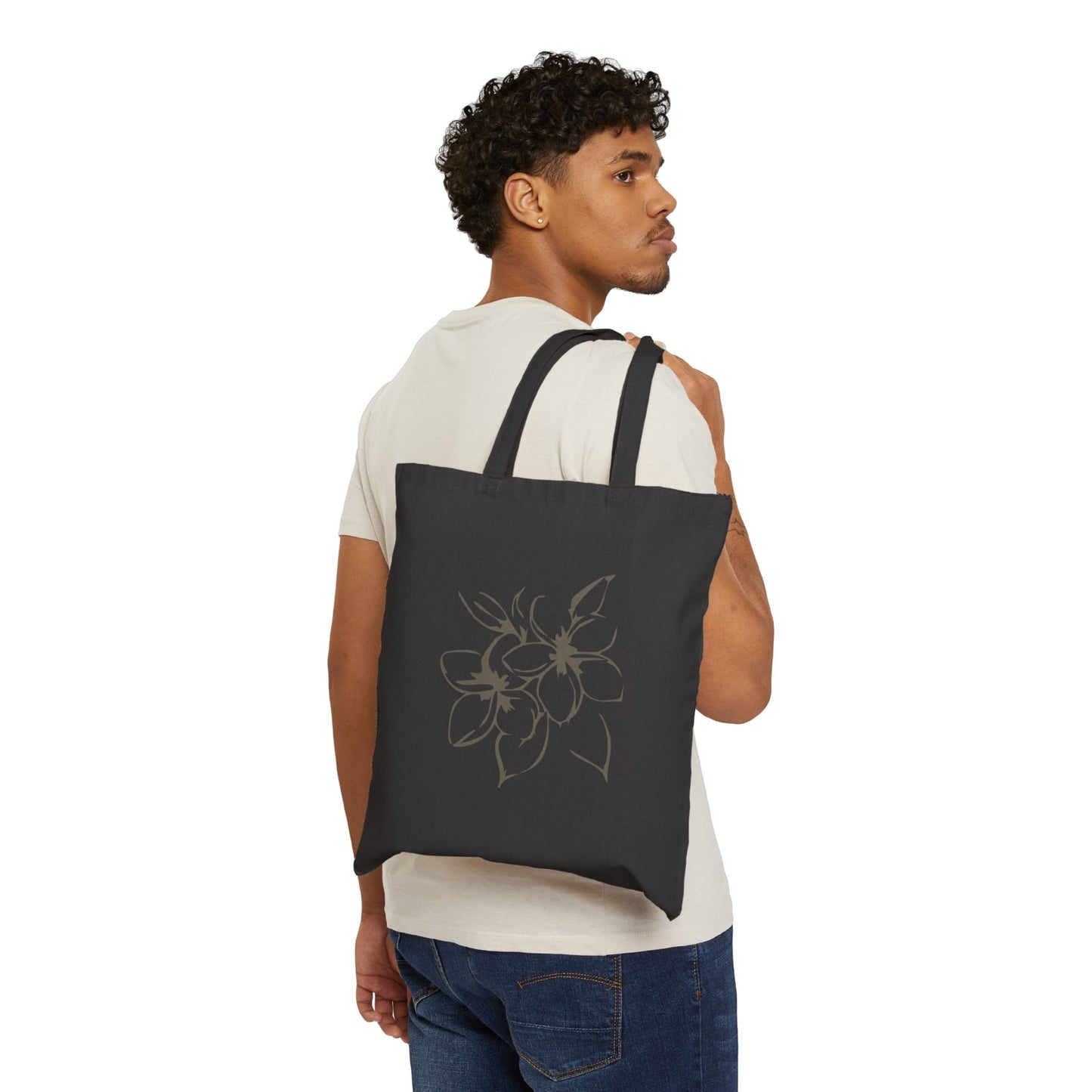 Love Grows Here Cotton Canvas Tote Bag