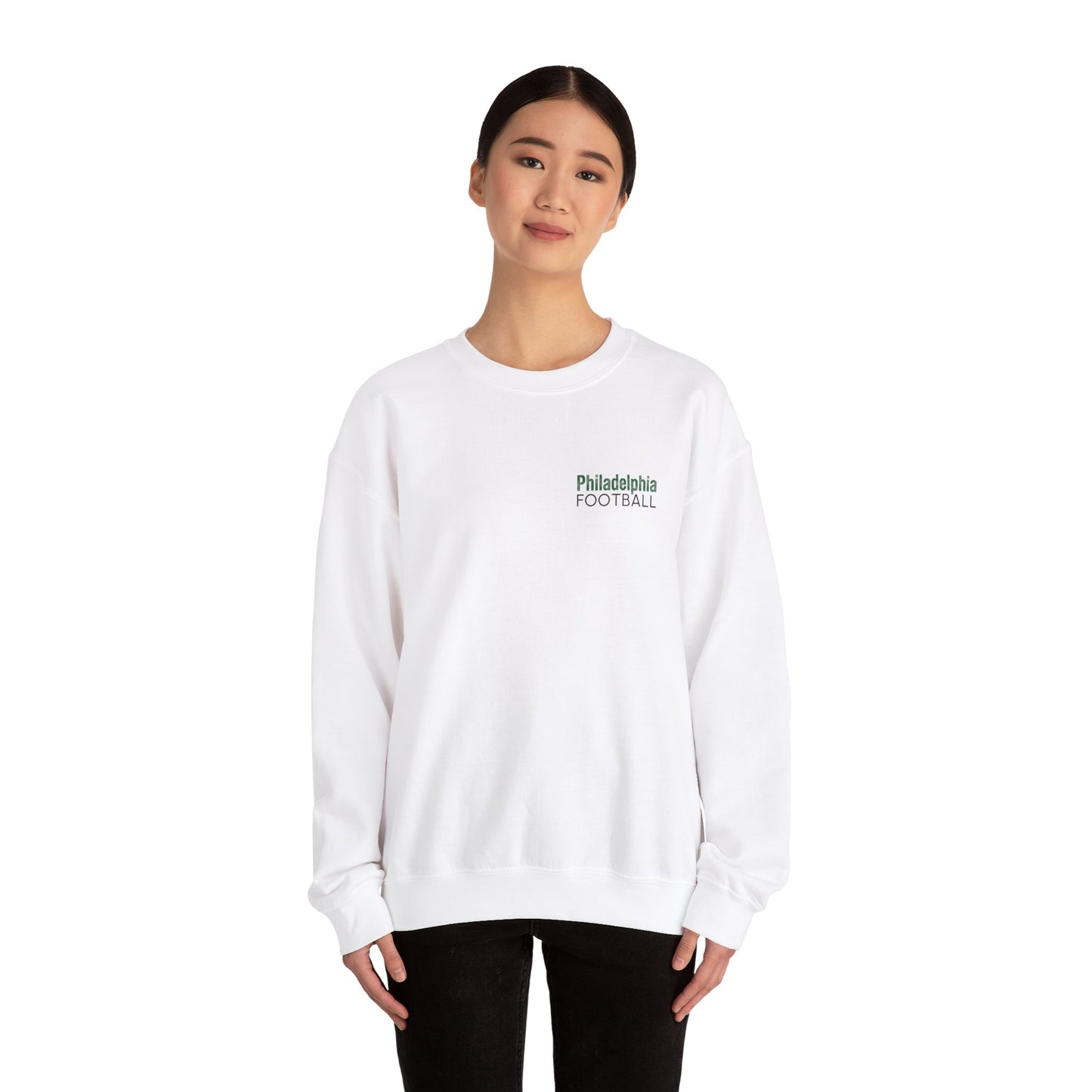 Hit 'Em Low Hit 'Em High Crewneck WHITE