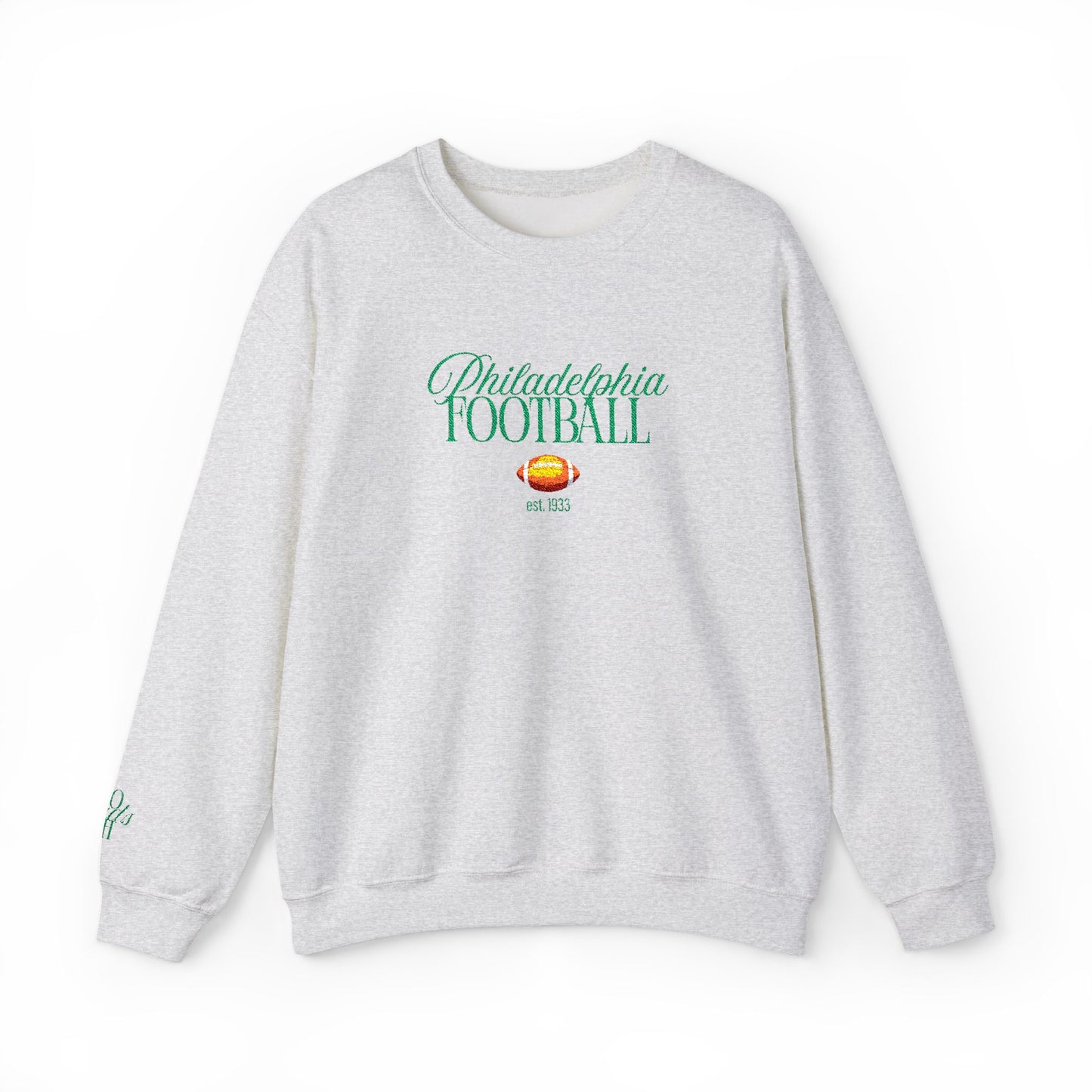 Embroidered Philadelphia Football Crewneck