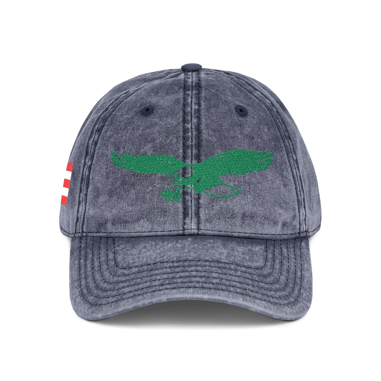 Embroidered Cap - Eagles with Puerto Rican Flag Design