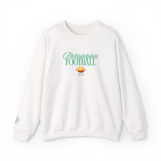 Embroidered Philadelphia Football Crewneck