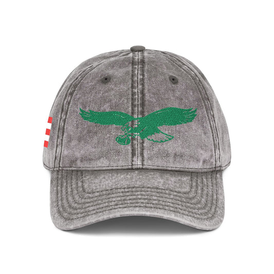 Embroidered Cap - Eagles with Puerto Rican Flag Design