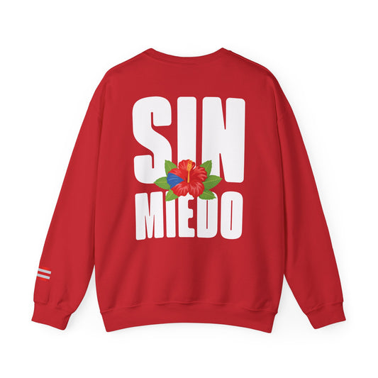Sin Miedo Puerto Rico Crewneck Sweatshirt Comfort Pullover