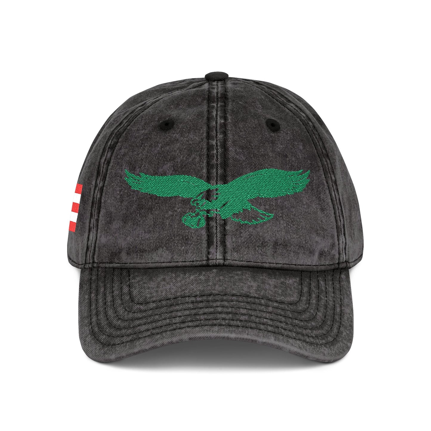 Embroidered Cap - Eagles with Puerto Rican Flag Design