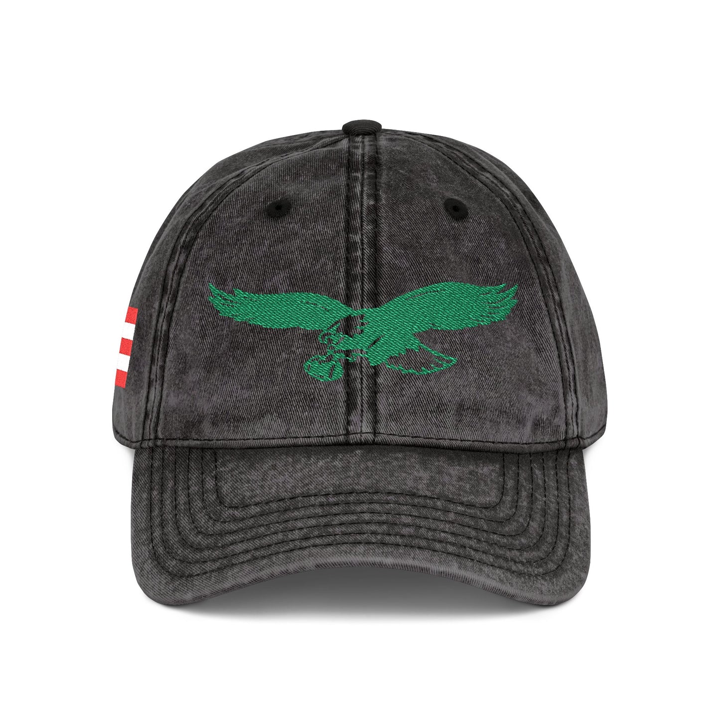 Embroidered Cap - Eagles with Puerto Rican Flag Design
