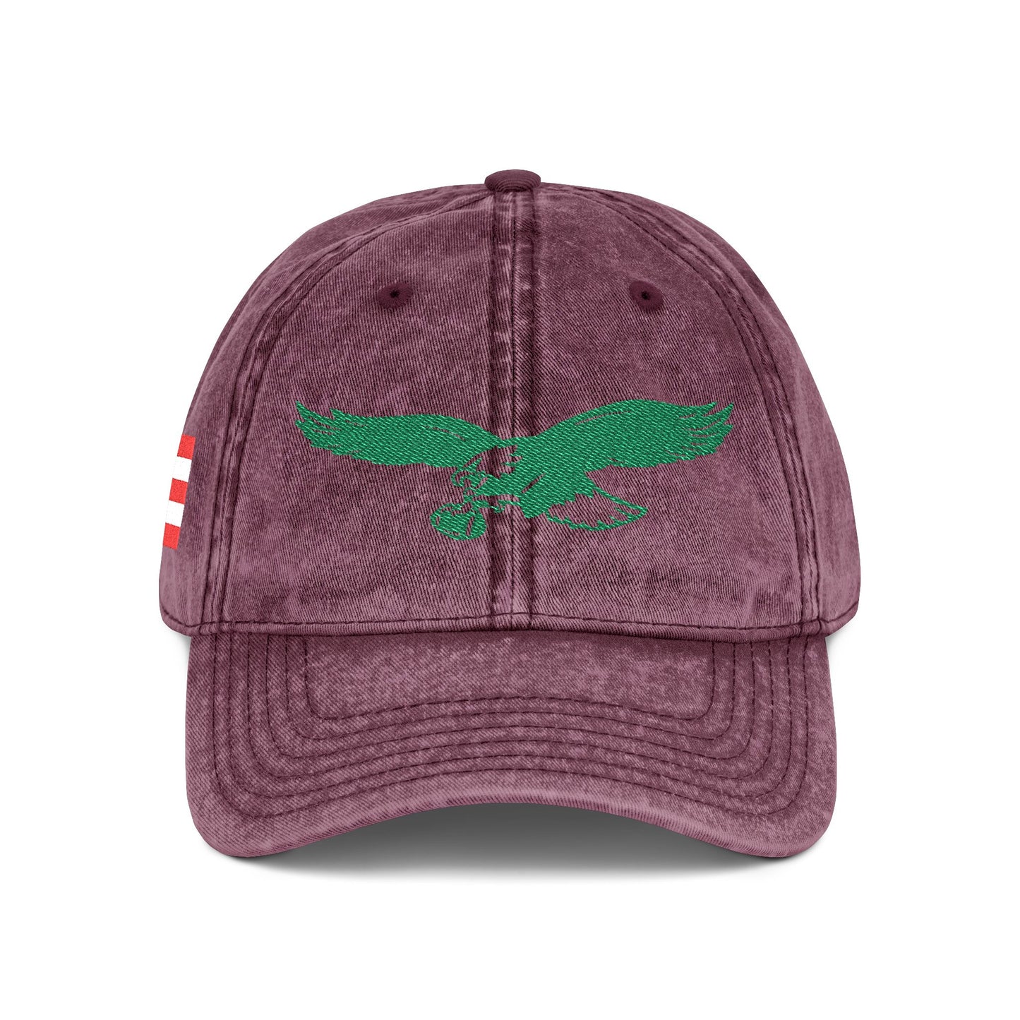 Embroidered Cap - Eagles with Puerto Rican Flag Design